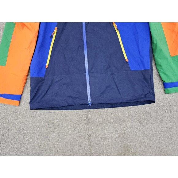Polo Ralph Lauren Colorblock Water-Resistant Hooded Jacket L Blue Multi - Picture 8 of 12